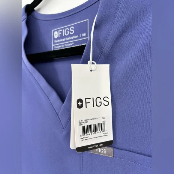 🆕 NWT FIG’S Scrub Set Catarina One Pocket Top Zamora High Waisted Jogger Pant XS - Picture 12 of 12